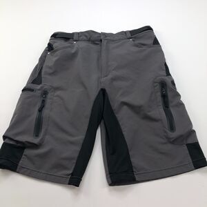 MTB Brand Mountain Biking Cargo Large (Fit 31 In) Adjustable 11.5" Shorts Gray